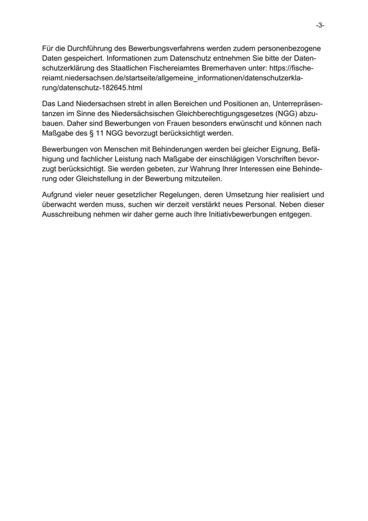 Ausschreibung Kapitän/in (m/w/d)